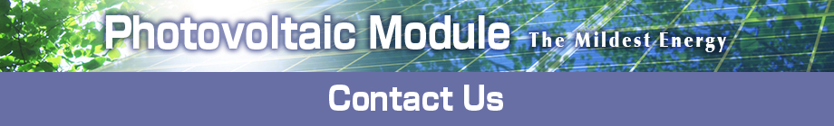 Photovoltaic module Contact us